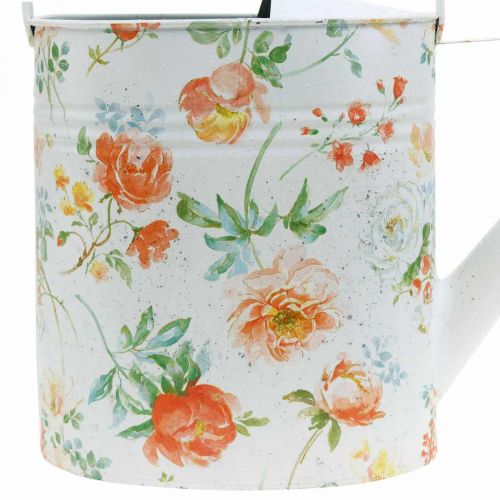 Article Arrosoir décoratif métal roses vintage décoration été jardin H31.5cm