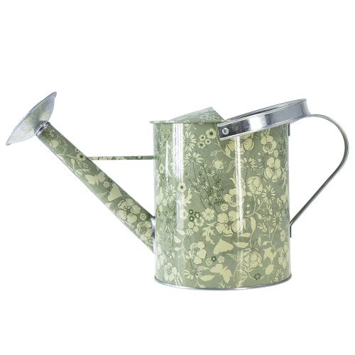 Article Arrosoir pour décoration de plantation fleurs vert argent Ø18cm