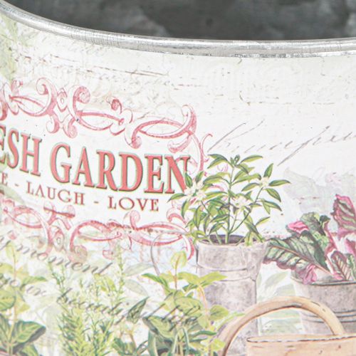 Article Arrosoir décoratif en métal argenté Fresh Garden 30x11x14,5cm