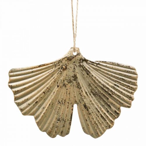 Article Ginkgo Feuille Pendentif Ginkgo Vintage Déco Métal 15×11cm 4pcs