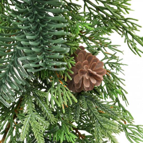 Article Guirlande de Noël déco guirlande avec cônes vert 182cm