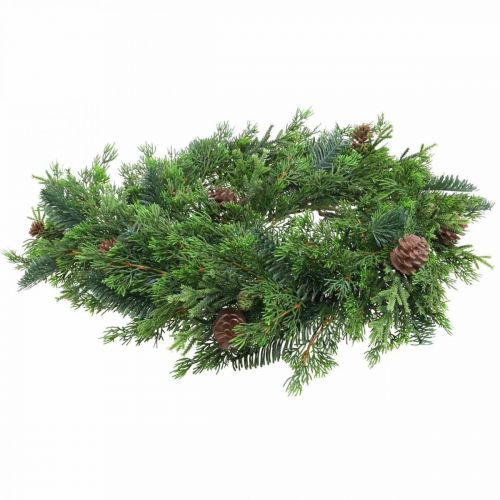 Floristik24 Guirlande de Noël déco guirlande avec cônes vert 182cm