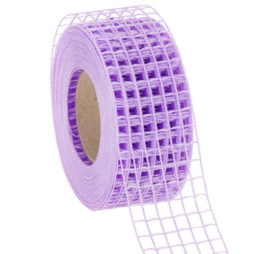 Ruban adhésif décoratif en maille violette, 4,5 cm de large, rouleau de 10 m pour loisirs créatifs
