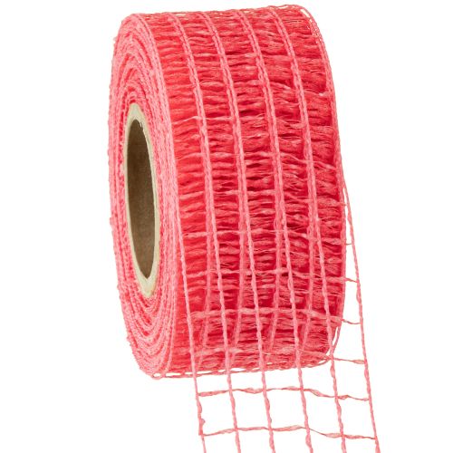 Floristik24 Ruban mesh 4,5cm x 10m rose