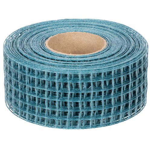 Ruban décoratif quadrillé, 4,5 cm de large, bleu, pour loisirs créatifs, 10 m | Floristik24.be