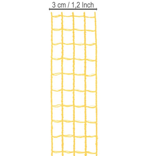 Ruban décoratif en maille, couleurs assorties, 3 cm x 10 m, lot de 7 | Floristik24.be