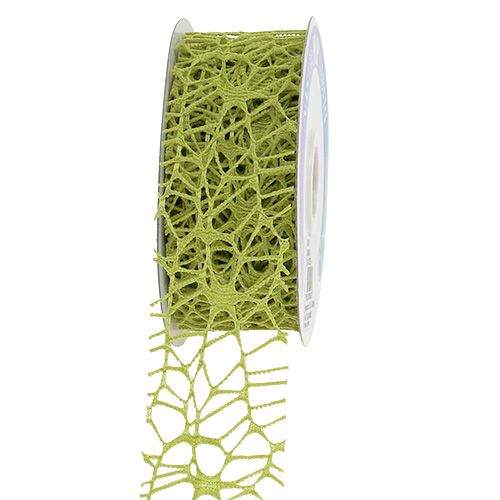 Ruban quadrillé vert 40mm 10m