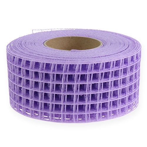 Floristik24 Ruban mesh 4,5cm x 10m lilas