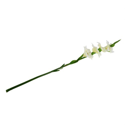 Floristik24 Glaïeul blanc artificiel 86 cm