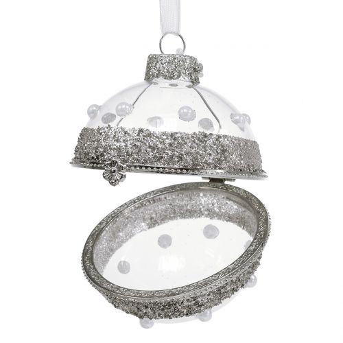 Floristik24 Boule de Noël en verre à ouvrir Ø6cm 2pcs