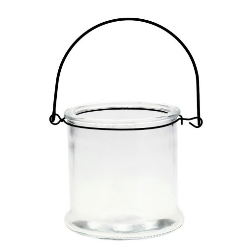 Article Lanterne en verre à suspendre Ø12cm H12,5cm 2pcs