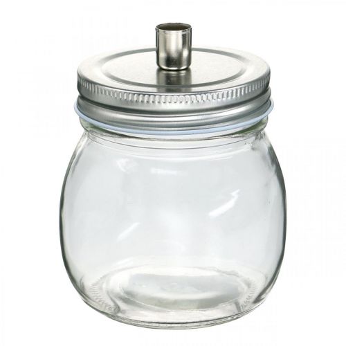 Verre décoratif avec bougeoir décoration bougie Ø8cm H10.5cm 4 pcs