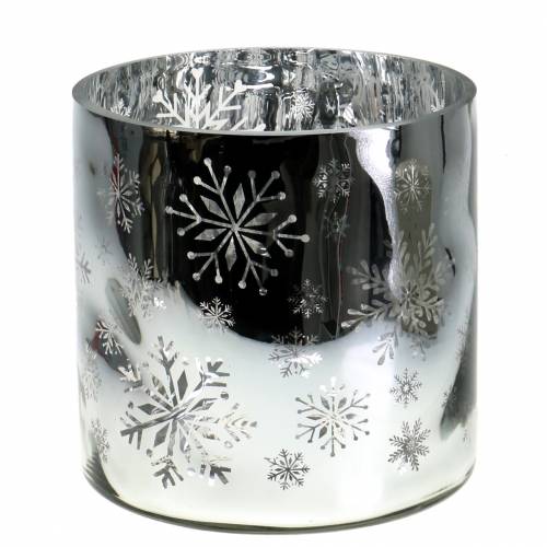 Floristik24 Décoration de Noel Photophore en verre Métal Ø20cm H20cm