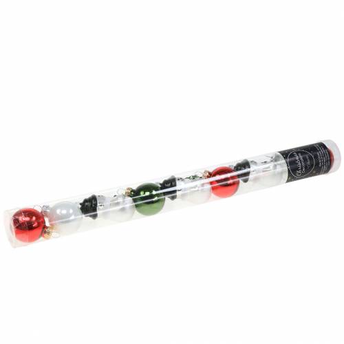 Floristik24 Décorations pour sapin de Noël Boules de Noël bonhomme de neige en verre 9pcs