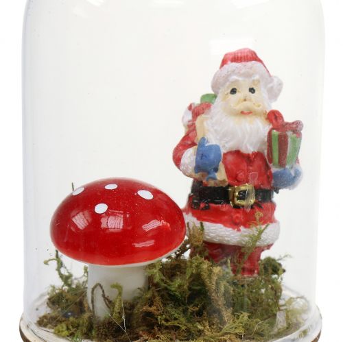 Article Cloche en verre de décoration de Noël à suspendre 10cm