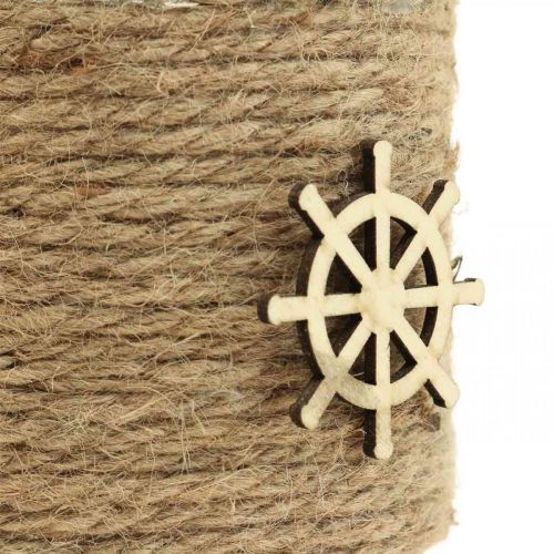 Floristik24 Photophore Maritim lanterne verre Ø10.5cm H10cm 2pcs