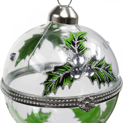 Article Boules de sapin de Noël en verre à remplir de houx Ø6cm 2pcs
