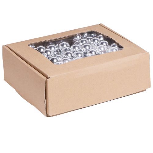 Article Boules de verre argent sur fil miroir baies Ø20mm 140 pièces