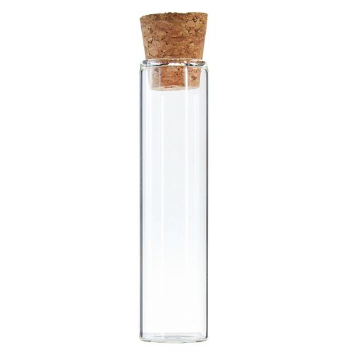 Floristik24 Mini vases en verre tubes de verre décoratifs avec bouchons H11,5cm 24 pcs