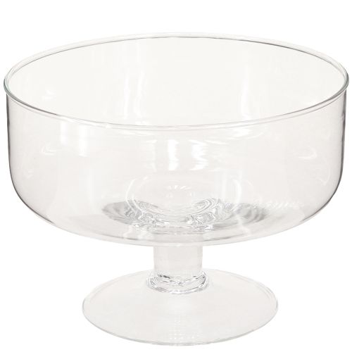 Bol en verre pour bougies flottantes Bol avec base Ø19cm H14cm