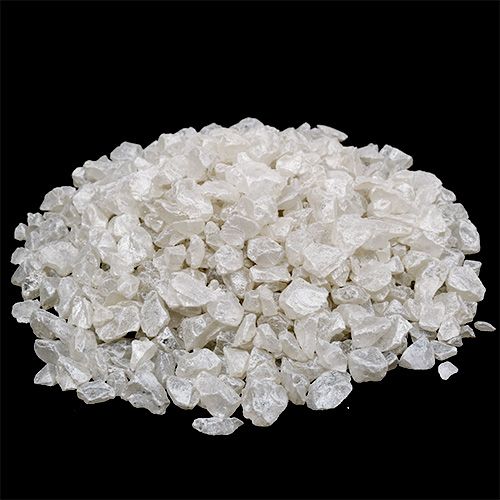 Floristik24 Pierres de verre 4 mm - 10 mm nacre 2 kg