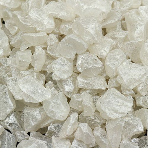 Floristik24 Pierres de verre 4 mm - 10 mm nacre 2 kg