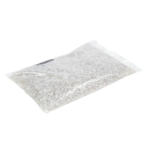 Floristik24 Pierres de verre 4 mm - 10 mm nacre 2 kg