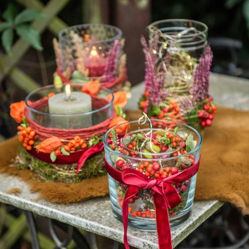 Floristik24 Pot en verre Ø14,5cm clair 6pcs