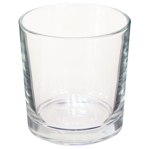 Floristik24 Vase de table cylindrique en verre transparent Ø11,5cm H12cm