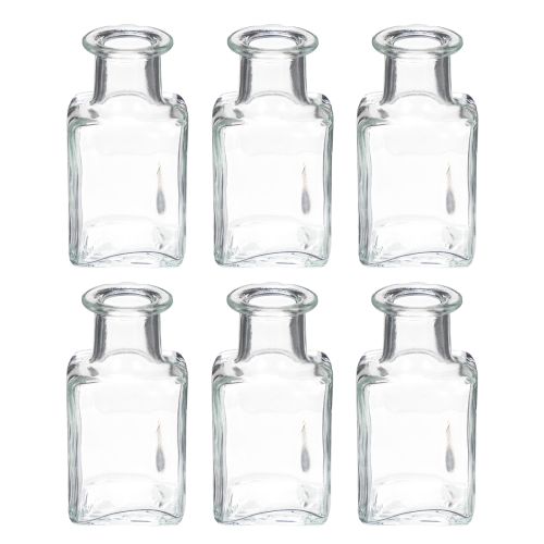 Article Mini vases en verre décoratifs pour intérieurs minimalistes et modernes, 11 cm, lot de 6