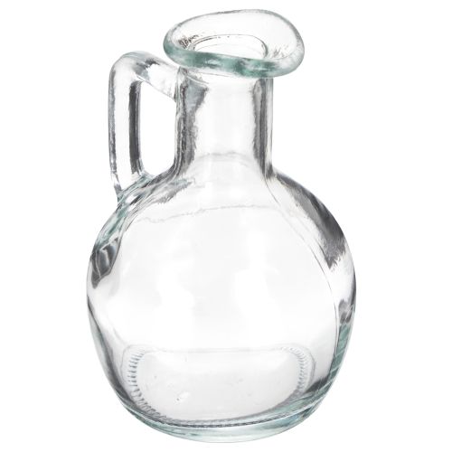 Mini vase/carafe à eau avec anse pour la table à manger, décoratif et fonctionnel, 12 cm, lot de 6