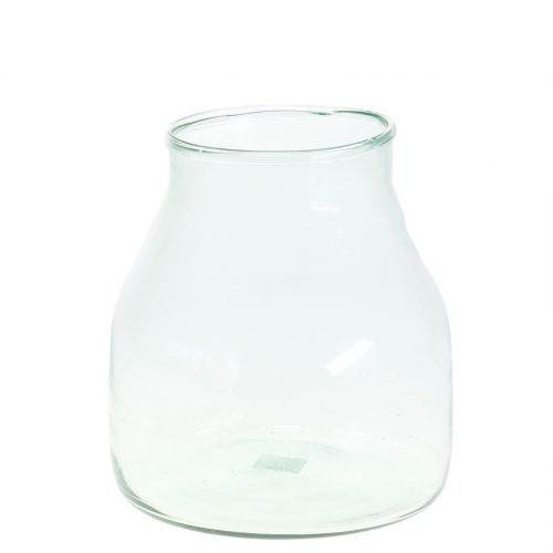 Floristik24 Vase à fleurs décoratif en verre Ø21cm H23cm