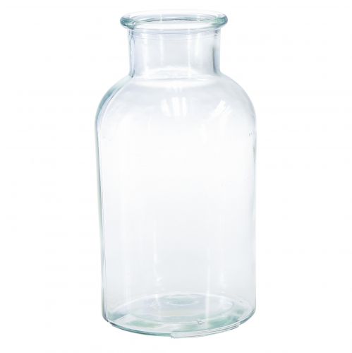 Vase en verre bouteille d&#39;apothicaire bouteille décorative rétro Ø10cm H20cm