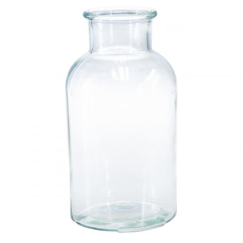 Floristik24 Vase en verre bouteille d'apothicaire bouteille décorative rétro Ø10cm H20cm