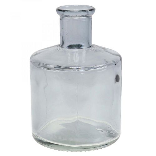 Floristik24 Vase en verre flacons d&#39;apothicaire décoratif vase décoratif en verre teinté Ø7cm 6 pièces