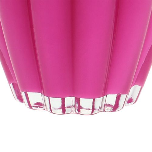 Floristik24 Vase En Verre "Bloom" Rose Ø14cm H17cm