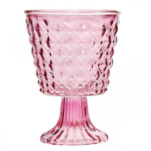 Floristik24 Bougeoir, gobelet en verre, lanterne en verre Ø11cm H15.5cm