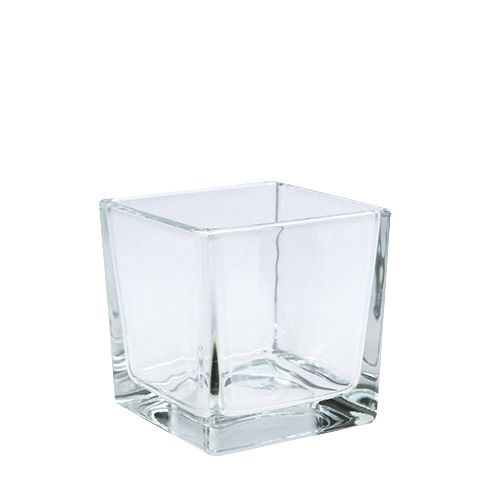 Article Cubes en verre transparent 8cm x 8cm x 8cm 6 pcs