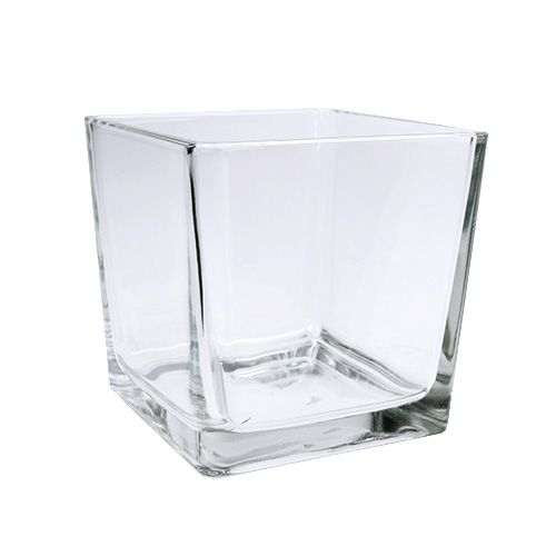 Article Cubes en verre transparent 10cm x 10cm x 10cm 6pcs