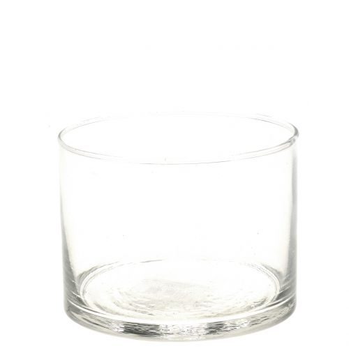 Floristik24 Vase en verre cylindre en verre Ø9cm H7cm