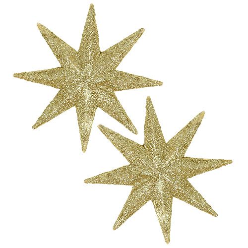 Étoile scintillante or Ø10cm 12pcs