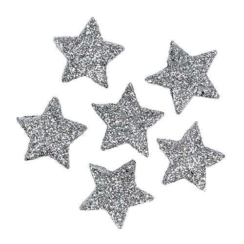 Article Etoile scintillante argent Ø2.5cm 96pcs