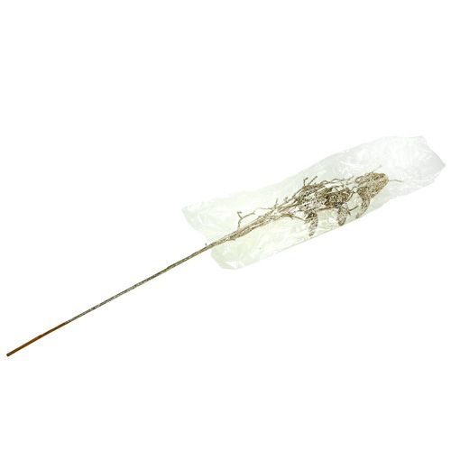 Floristik24 Branche pailletée avec oiseaux 75cm or