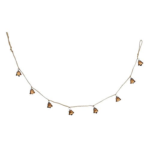 Floristik24 Guirlande cloche cuivre 1m