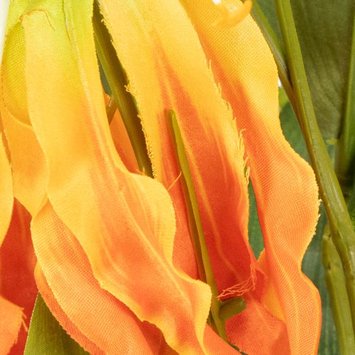 Fleurs artificielles Gloriosa orange à longues tiges pour vases, 80 cm, lot de 3 | Floristik24.be