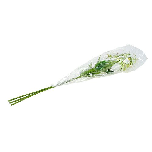 Floristik24 Gloriosa blanche artificielle 84cm 3pcs