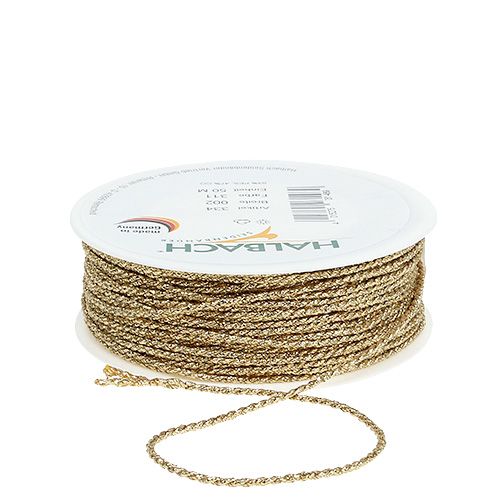 Cordon doré 2mm 50m
