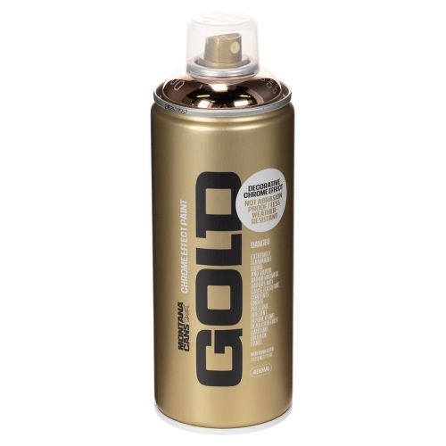 Peinture aérosol effet chrome cuivré pour projets créatifs Montana Cans 400 ml