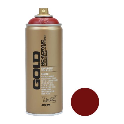 Peinture en aérosol rouge peinture acrylique Montana Gold Royal Red 400ml