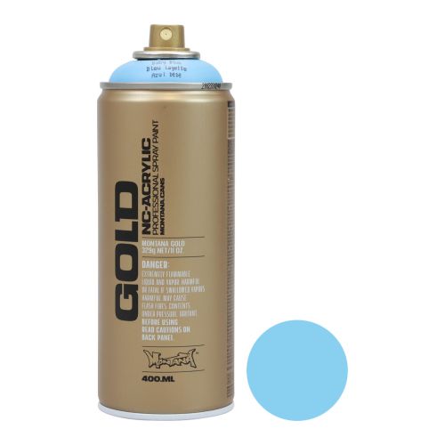 Bombe de peinture bleu clair en aérosol Montana Gold bleu bébé 400ml